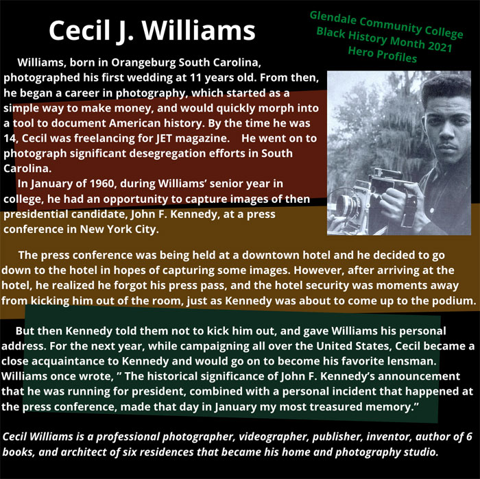 Cecil J Williams profile