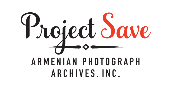 Project SAVE Logo in black and red. States Project SAVE: Armenian Photograph Archives Inc.