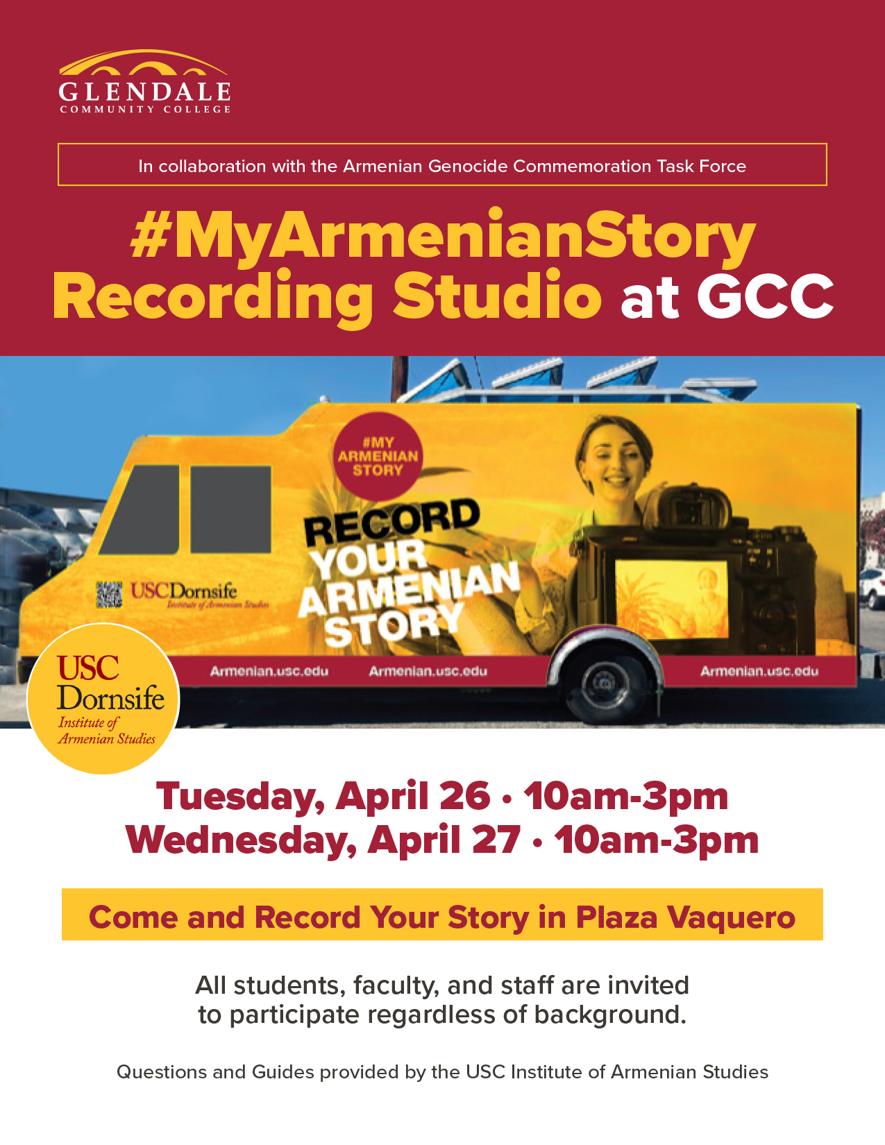 My Armenian Story Flyer