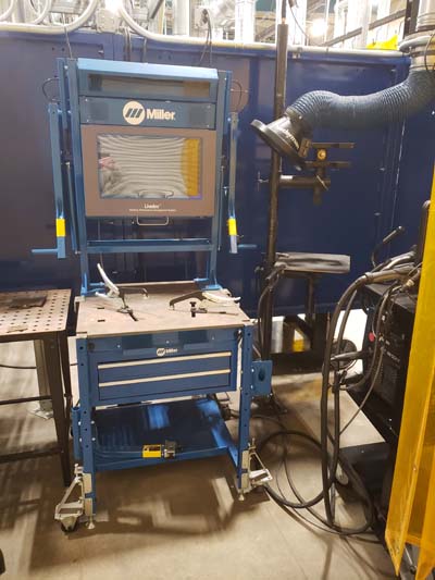 GCC Welding: Live Arc virtual reality welding machine in Lab