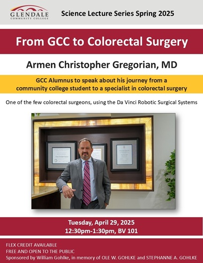 April Science Lecture on Tuesday April 29, 2025